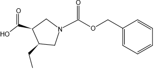 (3R,4S)-1-((芐氧羰基)-4-乙基吡咯烷-3-羧酸